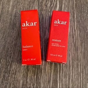 Akar Skin Restore Eye Serum and Balance Toner Bundle
